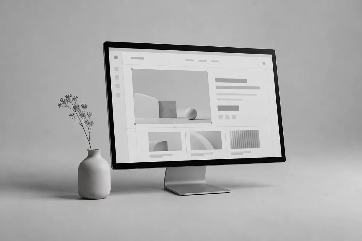 Webflow site with its visual CMS editor